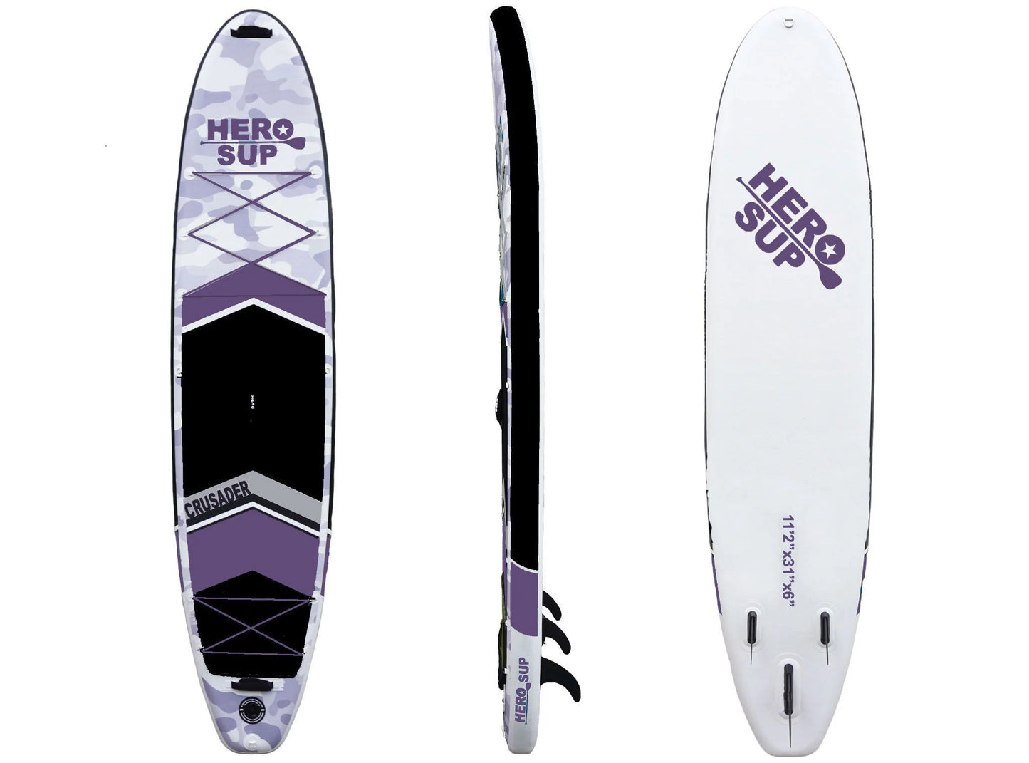 Hero SUP Crusader 11'2" Inflatable Stand-Up Paddle Board