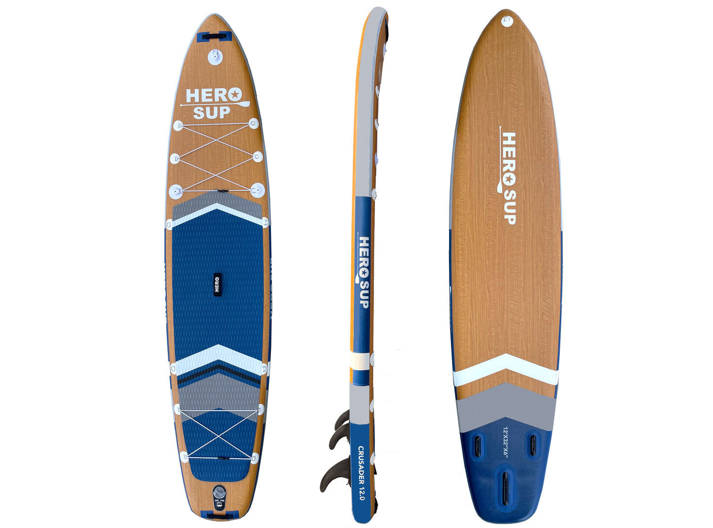 Hero SUP All-Around 12' Crusader Inflatable Stand-Up Paddle Board