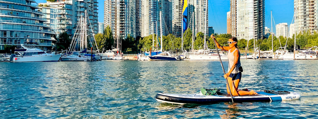 Hero SUP paddle board city paddling