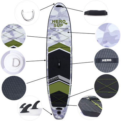 Hero SUP Crusader 11'2" All-Around Inflatable Stand-Up Paddle Board