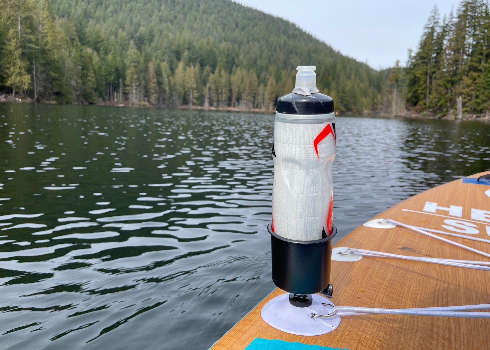 Hydra SUP Paddle Board Cup Holder. Includes Action Mount Accessories and  Koozies. Fits Large Water Bottle. Marine Grade Material